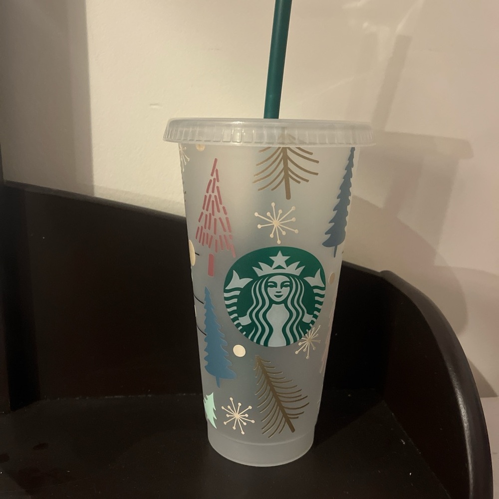 Starbucks custom holiday tumbler cup